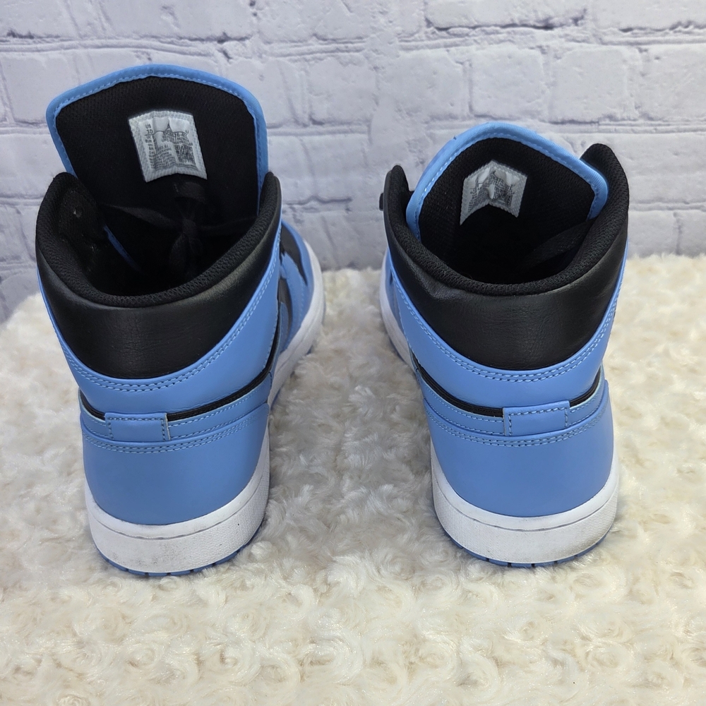 Nike Air Jordan Mid Blue and Black Sneakers - Picture 3 of 9